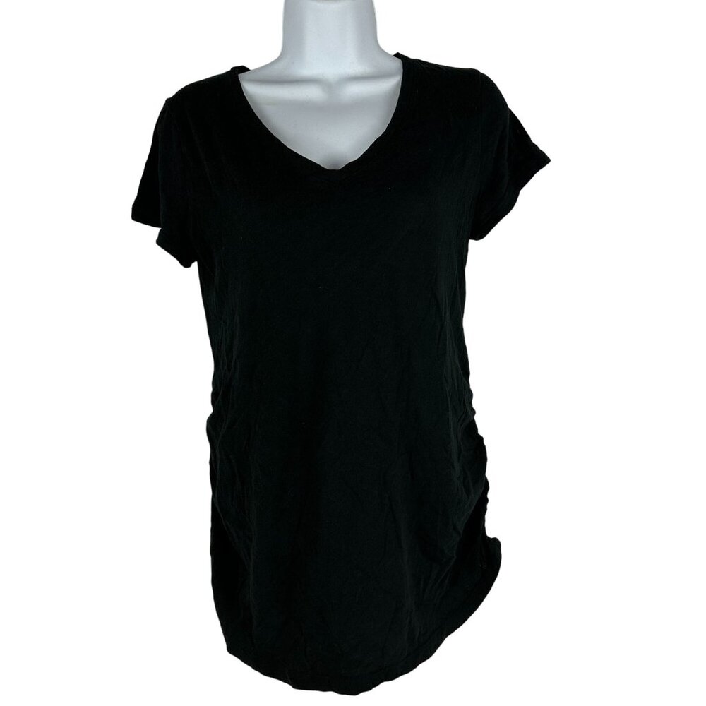 Isabel Maternity Black Short Sleeve V Neck T Shirt XS Ingrid & Isabel Comfortabl